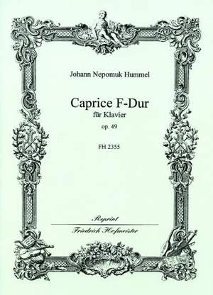 Hummel, J. N: Caprice F Major Op 49