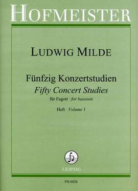 Ludwig Milde: 50 Konzertstudien, op. 26, Heft 1