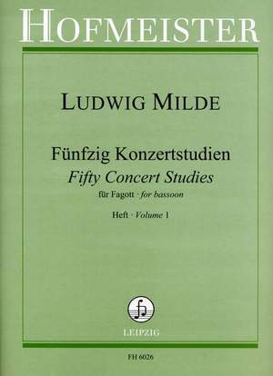 Ludwig Milde: 50 Konzertstudien, op. 26, Heft 1