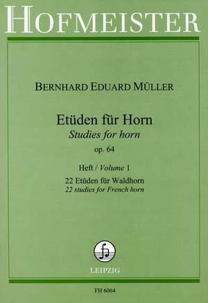 Müller, B. E: Studies Op 64 Book 1