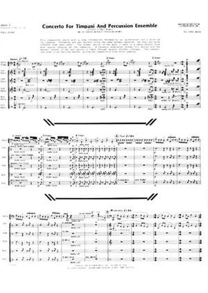 John H. Beck: Concerto For Timpani And Percussion