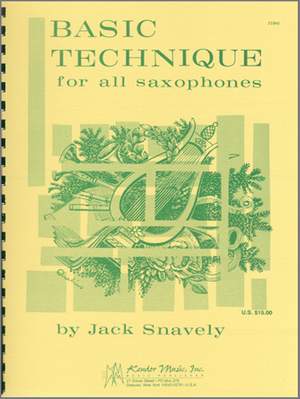 Snavely: Basic Technique For All Saxophones
