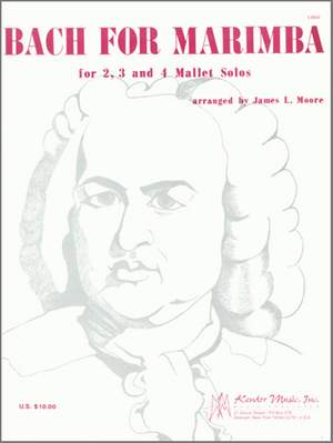 Johann Sebastian Bach: Bach For Marimba