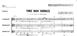 Bach: Three Bach Chorales