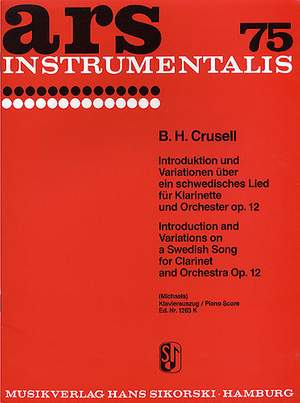 Bernhard Henrik Crusell: Introduction And Variations Op. 12