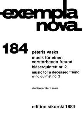 Pêteris Vasks: Musik für einen verstorbenen Freund