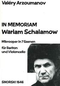 Valery Arzoumanov: In memoriam Warlam Schalamow