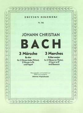 Johann Christian Bach: 3 Märsche