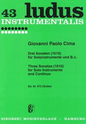 Giovanni Paolo Cima: Threee Sonatas