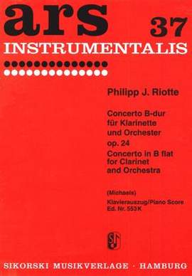 Philipp Jakob Riotte: Concerto Bb-Dur op. 24