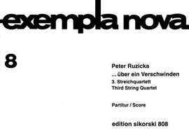 Peter Ruzicka: über ein Verschwinden