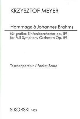 Krzysztof Meyer: Hommage à Johannes Brahms