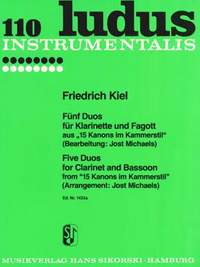 Friedrich Kiel: 5 Duos aus '15 Kanons im Kammerstil'