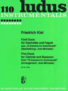 Friedrich Kiel: 5 Duos aus '15 Kanons im Kammerstil'