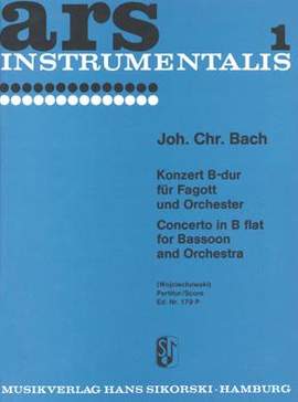 JC Bach: Bassoon Concerto in Bb Major (score)