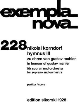 Nikolai Korndorf: Hymnus III zu Ehren von Gustav Mahler