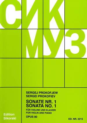 Sergei Prokofiev: Sonata N. 1 Op. 80