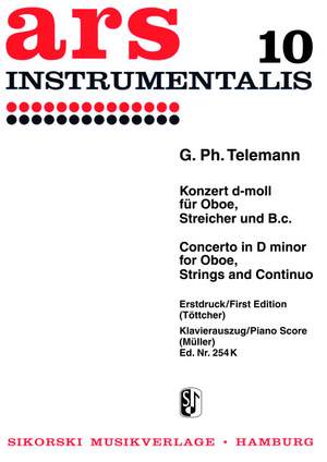 Georg Philipp Telemann: Konzert für Oboe, Streicher und B.c. d-moll TWV 51