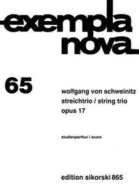 Wolfgang von Schweinitz: Streichtrio