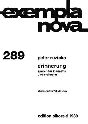 Peter Ruzicka: Erinnerung