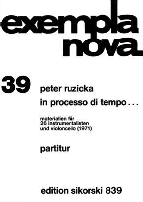 Peter Ruzicka: In processo di tempo ...