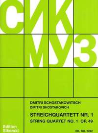 Shostakovitch: String Quartet No. 1, Op. 49