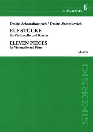 Dimitri Shostakovich: 11 Stuckefur Violoncello Und Klavier