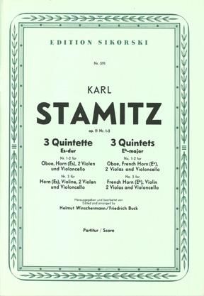 Carl Stamitz: 3 Quintette
