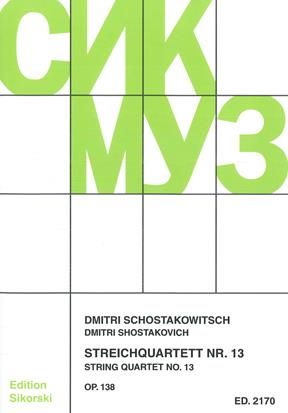 Shostakovitch: String Quartet No. 13,  Op. 138