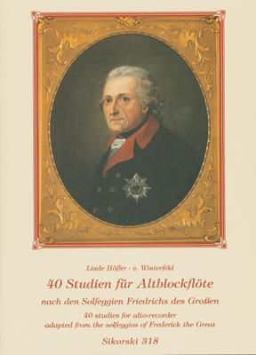 Linde Höffer-von Winterfeld: 40 Studien für Altblockflöte