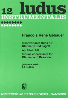 François-René Gebauer: 6 Concertante Duos Heft 1 Opus 8
