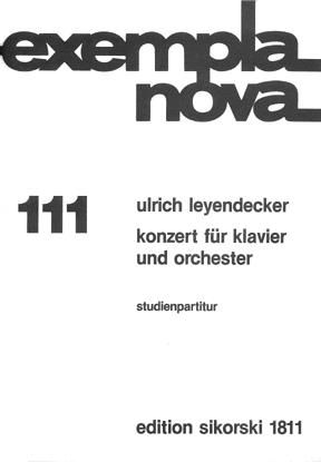 Ulrich Leyendecker: Konzert