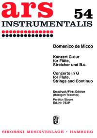 Micco, Domenico: Concerto In G Major - Score