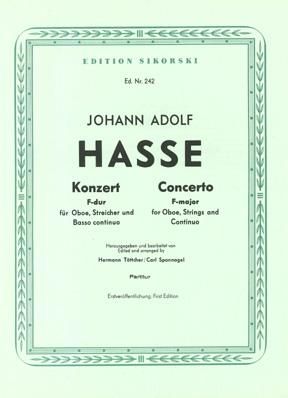 Johann Adolf Hasse: Konzert