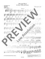 Carulli, F: Trio op. 9 No. 3 for flute, violin and guitar Product Image
