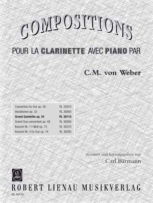 Weber, C: Clarinet Quintet in B flat Op.34