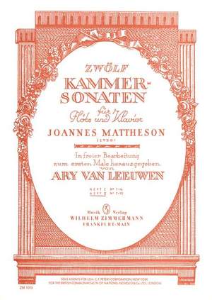 Mattheson, J: Twelve Chamber Sonatas Book 2 Nr. 7-12