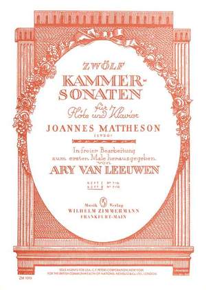 Mattheson, J: Zwölf Kammersonaten Issue 2 Nr. 7-12