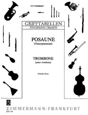 Fingering Table for Trombone (tenor)