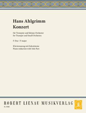 Ahlgrimm, H: Konzert F-Dur F major