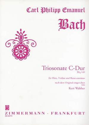 Bach, C P E: Trio Sonata C major Wq 149