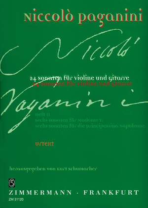 Niccolò Paganini: Vierundzwanzig Sonaten Heft II