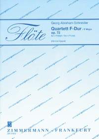 Schneider, G A: Quartett F-Dur F major op. 72