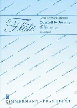 Schneider, G A: Quartett F-Dur F major op. 72