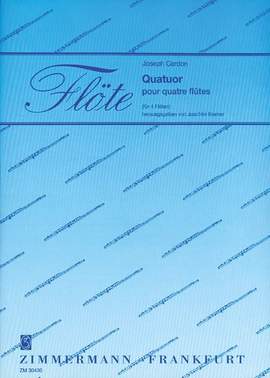 Cardon, J: Quatuor pour quatre flûtes