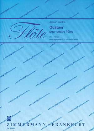Cardon, J: Quatuor pour quatre flûtes