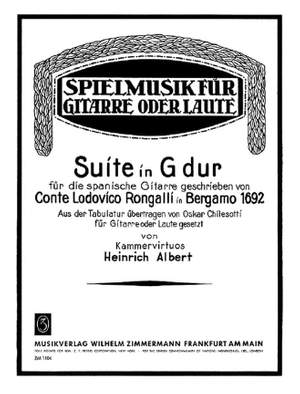 Ludovico Conte Roncalli: Suite G-Dur
