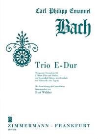 Bach, C P E: Trio E major WV 162