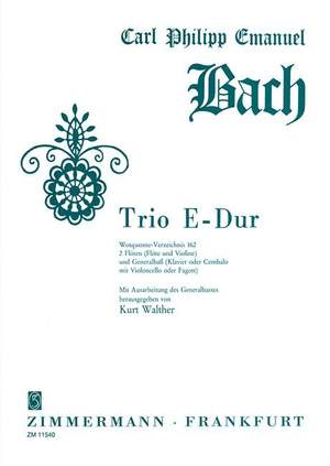 Bach, C P E: Trio E major WV 162