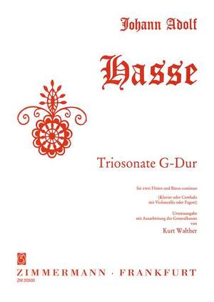 Hasse, J A: Triosonata G major